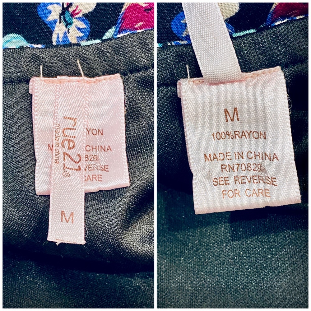 Rue 21 Floral Romper (Medium) - Picture 3 of 7